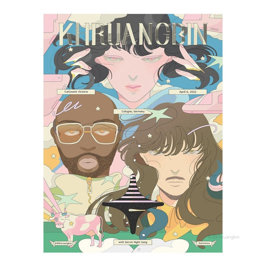 poster-cologne-tour dates-art of kbin members with cow and stars