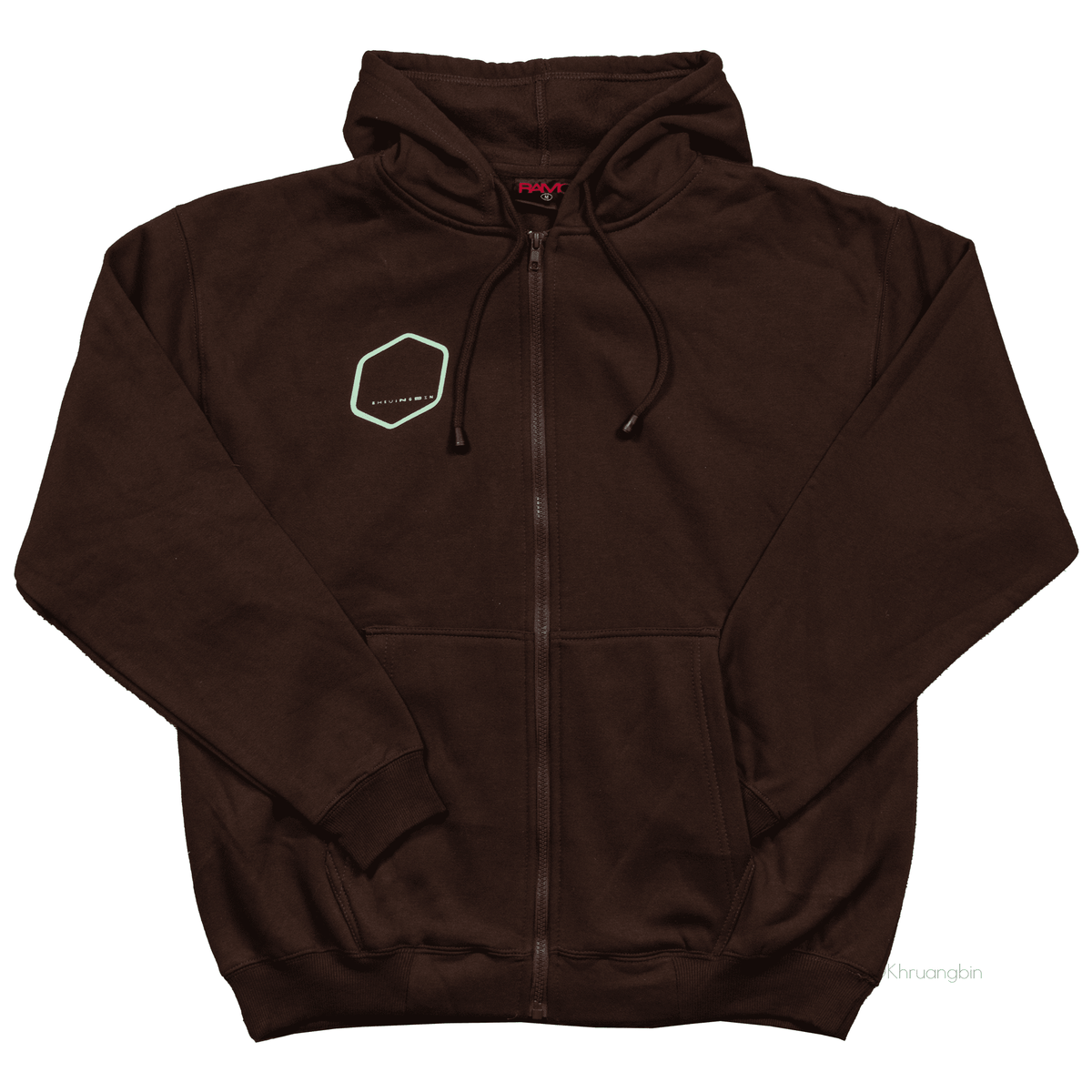 Zip hoodie brown Clearance