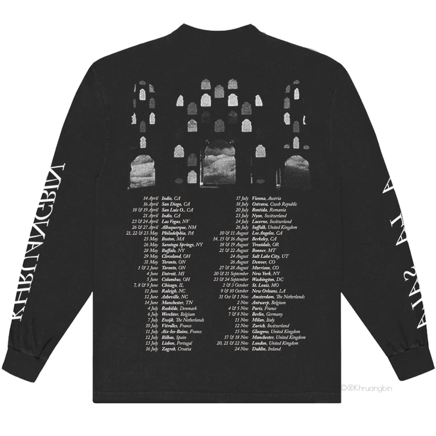 Black Archway Long Sleeve Tee