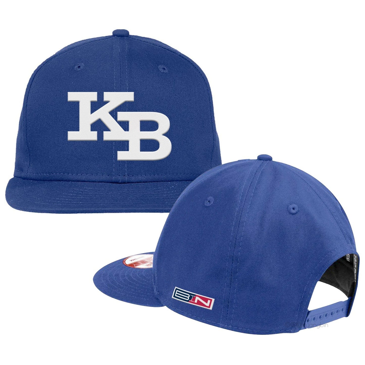 baseball hat-royal blue-front LA Dodgers style "KB"-side "BIN"