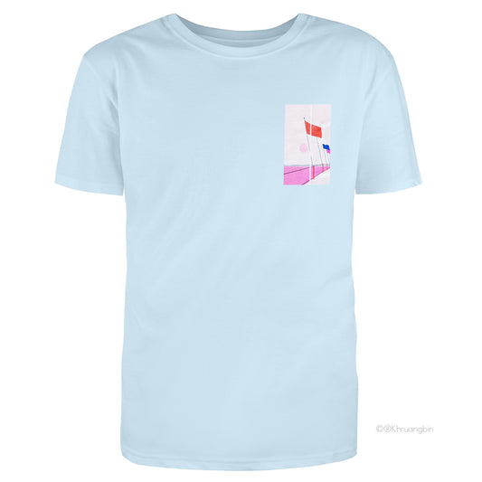 Light Blue Flags Tee