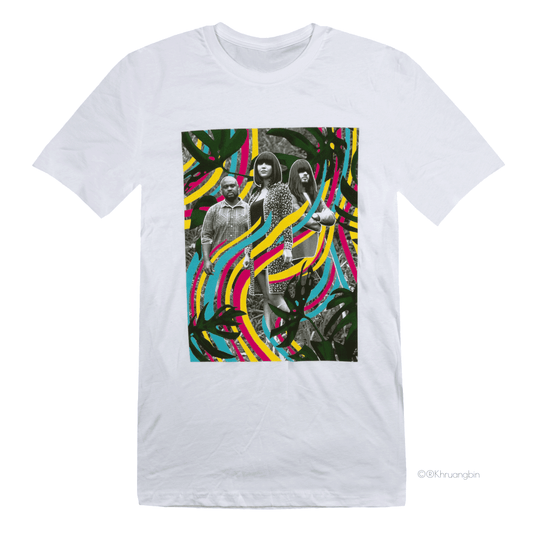 tee-white-kbin photo with colorful line