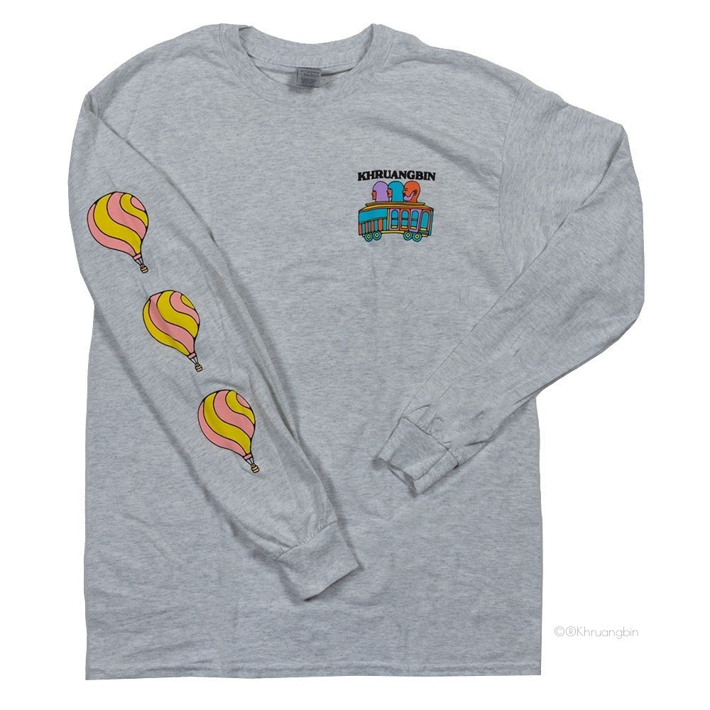"Outside Lands" Ash Grey Long Sleeve Tee