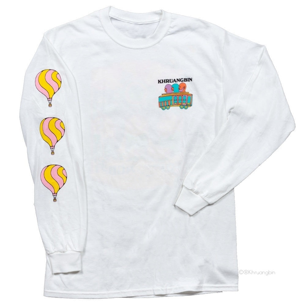 "Outside Lands" White Long Sleeve Tee