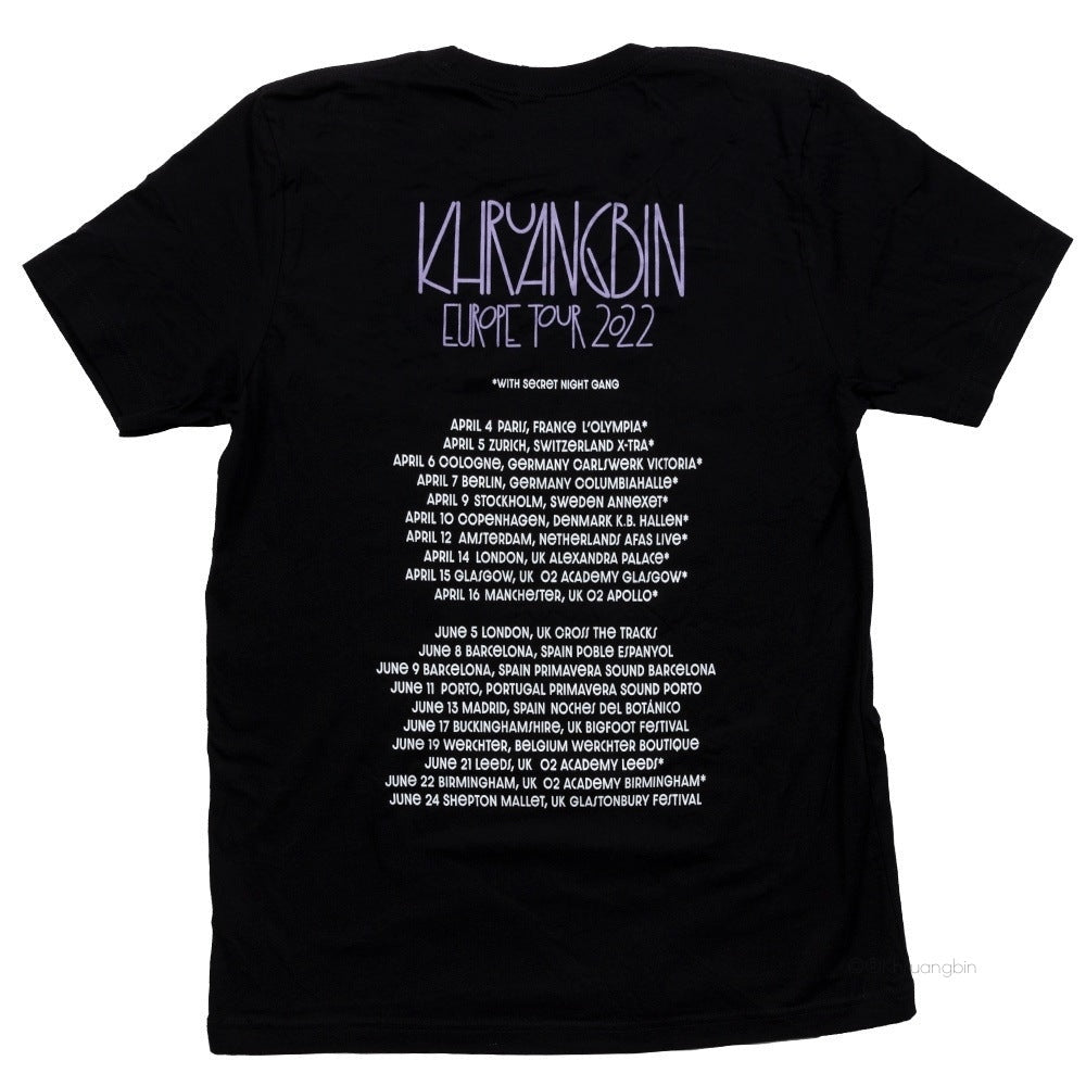 2022 Europe Tour Black Tee
