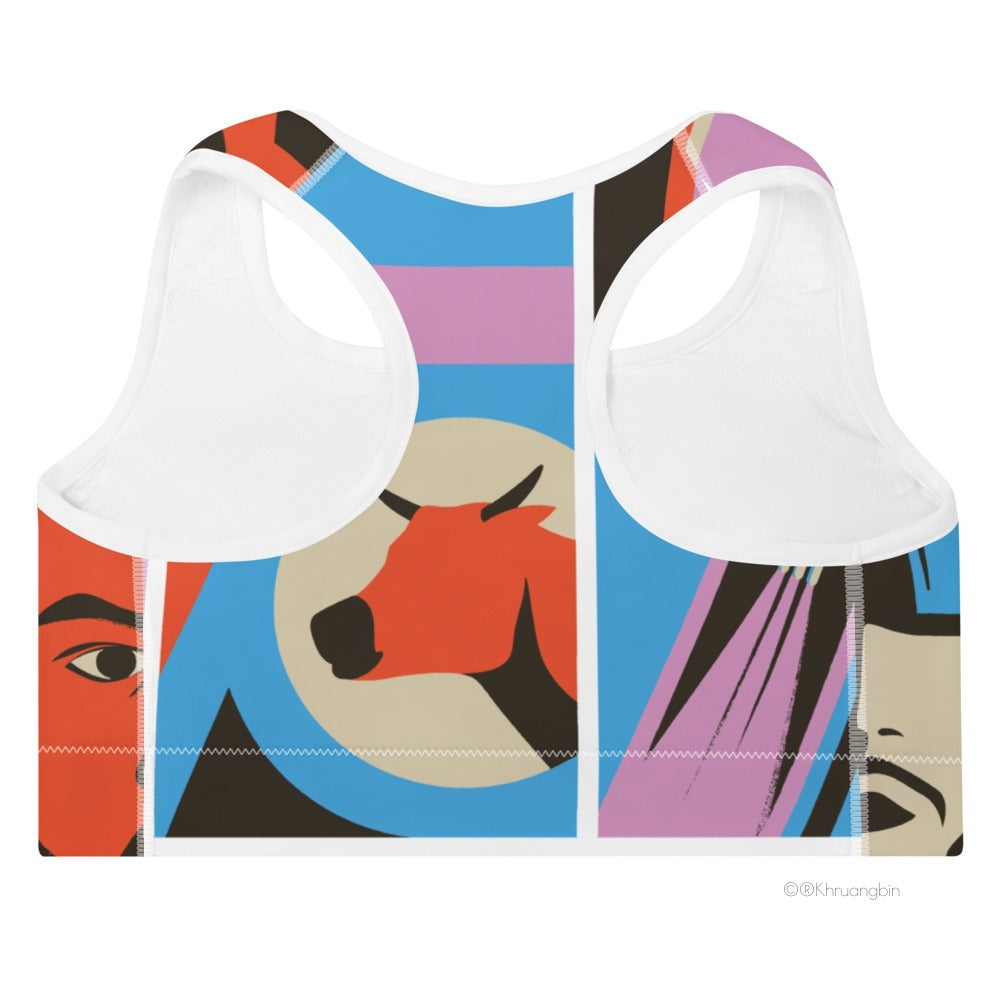 Golden Cosmos Sports Bra