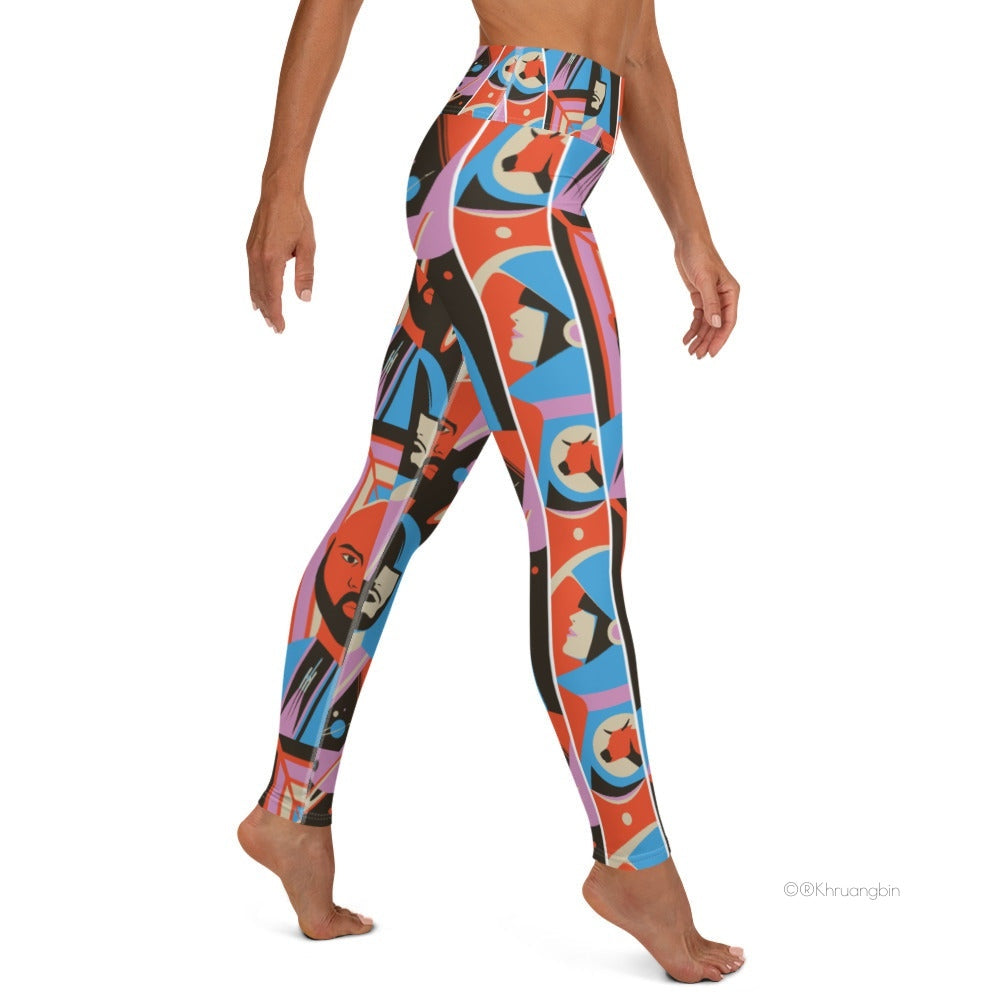 Golden Cosmos Women's Yoga Leggings.