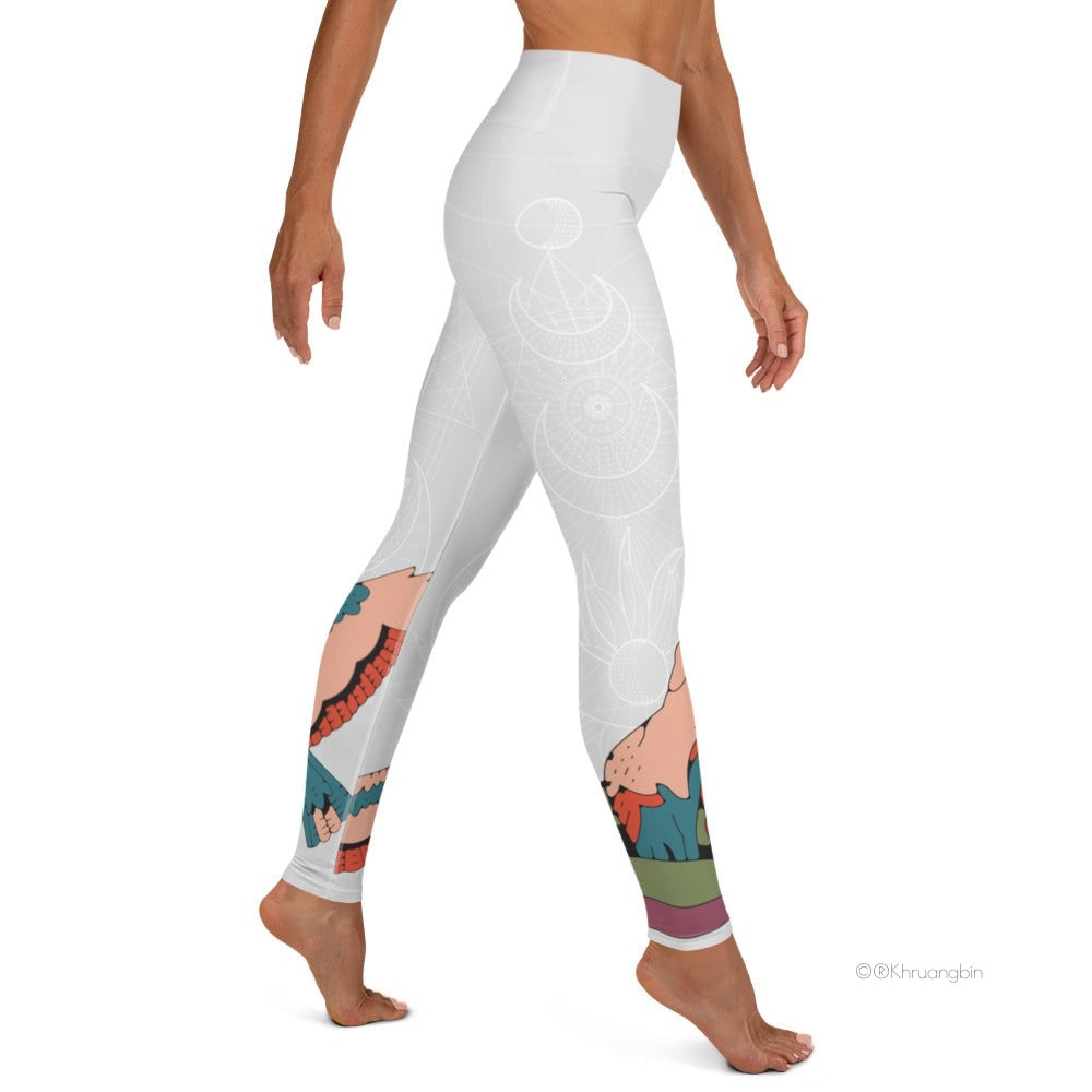 Mordechai white yoga leggings.