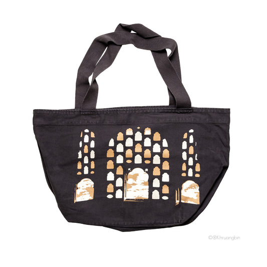 Charcoal Stained Glass Tote
