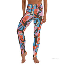 Load image into Gallery viewer, Golden Cosmos Women&#39;s Yoga Leggings. 
