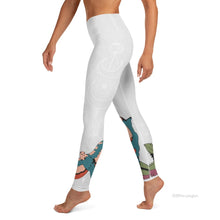 Load image into Gallery viewer, Mordechai white yoga leggings.
